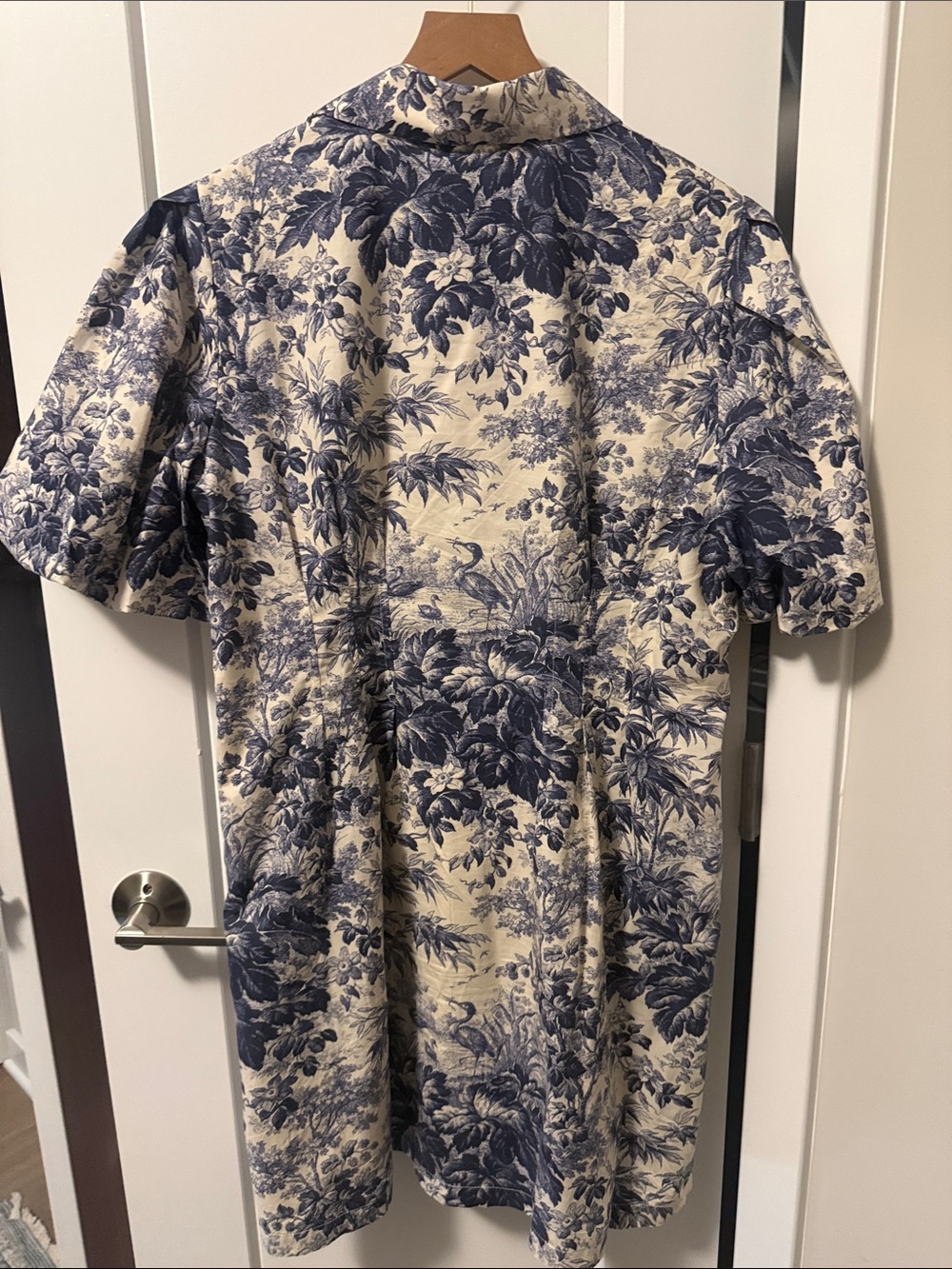 Tuckernuck Blue and Cream Toile Shirt Dress - Picture 7 of 8